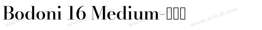 Bodoni 16 Medium字体转换